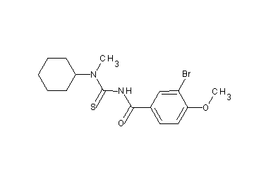 3-bromo-N-{[cyclohexyl(methyl)amino]carbonothioyl}-4-methoxybenzamide