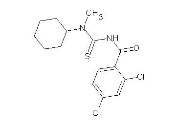 2,4-dichloro-N-{[cyclohexyl(methyl)amino]carbonothioyl}benzamide