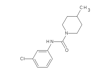 N-(3-chlorophenyl)-4-methyl-1-piperidinecarboxamide