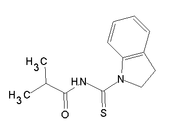 N-(2,3-dihydro-1H-indol-1-ylcarbonothioyl)-2-methylpropanamide