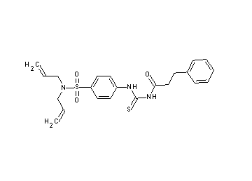 N-[({4-[(diallylamino)sulfonyl]phenyl}amino)carbonothioyl]-3-phenylpropanamide