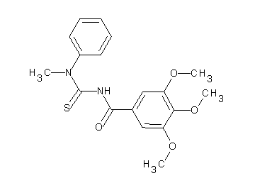 3,4,5-trimethoxy-N-{[methyl(phenyl)amino]carbonothioyl}benzamide
