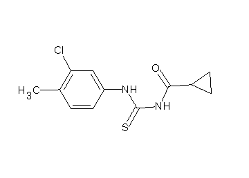 N-{[(3-chloro-4-methylphenyl)amino]carbonothioyl}cyclopropanecarboxamide
