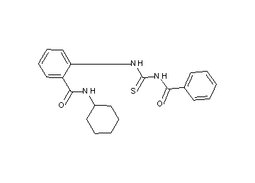 2-{[(benzoylamino)carbonothioyl]amino}-N-cyclohexylbenzamide