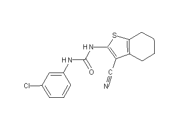 N-(3-chlorophenyl)-N'-(3-cyano-4,5,6,7-tetrahydro-1-benzothien-2-yl)urea