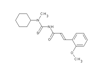 N-{[cyclohexyl(methyl)amino]carbonothioyl}-3-(2-methoxyphenyl)acrylamide