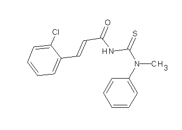 3-(2-chlorophenyl)-N-{[methyl(phenyl)amino]carbonothioyl}acrylamide
