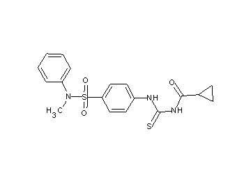 N-{[(4-{[methyl(phenyl)amino]sulfonyl}phenyl)amino]carbonothioyl}cyclopropanecarboxamide