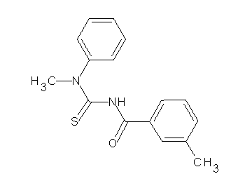 3-methyl-N-{[methyl(phenyl)amino]carbonothioyl}benzamide