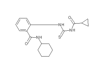 N-cyclohexyl-2-({[(cyclopropylcarbonyl)amino]carbonothioyl}amino)benzamide