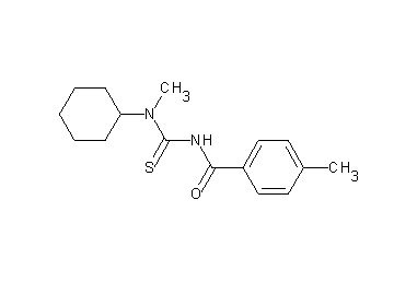 N-{[cyclohexyl(methyl)amino]carbonothioyl}-4-methylbenzamide