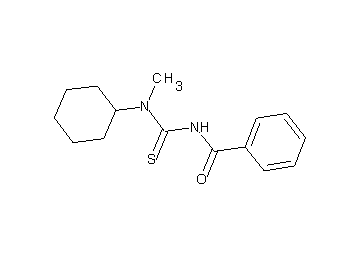 N-{[cyclohexyl(methyl)amino]carbonothioyl}benzamide