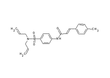 N-{4-[(diallylamino)sulfonyl]phenyl}-3-(4-methylphenyl)acrylamide