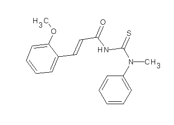 3-(2-methoxyphenyl)-N-{[methyl(phenyl)amino]carbonothioyl}acrylamide