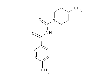 4-methyl-N-[(4-methyl-1-piperazinyl)carbonothioyl]benzamide