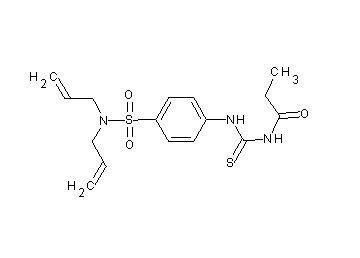 N-[({4-[(diallylamino)sulfonyl]phenyl}amino)carbonothioyl]propanamide