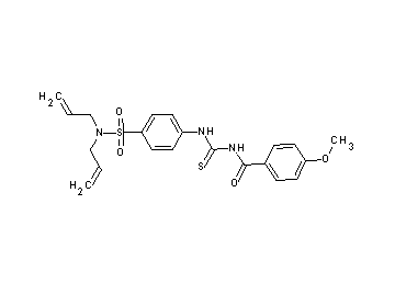 N-[({4-[(diallylamino)sulfonyl]phenyl}amino)carbonothioyl]-4-methoxybenzamide