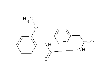 N-{[(2-methoxyphenyl)amino]carbonothioyl}-2-phenylacetamide