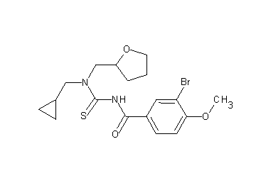 3-bromo-N-{[(cyclopropylmethyl)(tetrahydro-2-furanylmethyl)amino]carbonothioyl}-4-methoxybenzamide - Click Image to Close
