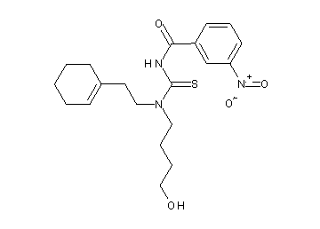 N-{[[2-(1-cyclohexen-1-yl)ethyl](4-hydroxybutyl)amino]carbonothioyl}-3-nitrobenzamide