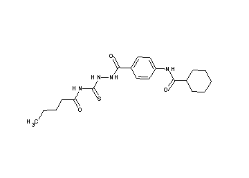 N-[4-({2-[(pentanoylamino)carbonothioyl]hydrazino}carbonyl)phenyl]cyclohexanecarboxamide