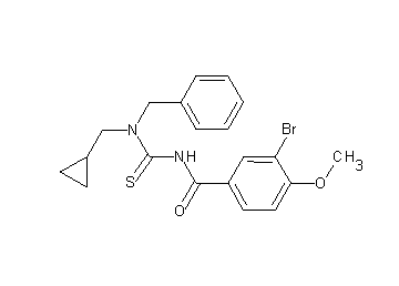 N-{[benzyl(cyclopropylmethyl)amino]carbonothioyl}-3-bromo-4-methoxybenzamide - Click Image to Close