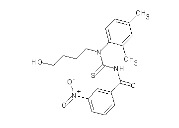 N-{[(2,4-dimethylphenyl)(4-hydroxybutyl)amino]carbonothioyl}-3-nitrobenzamide
