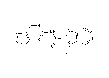 3-chloro-N-{[(2-furylmethyl)amino]carbonothioyl}-1-benzothiophene-2-carboxamide