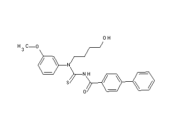 N-{[(4-hydroxybutyl)(3-methoxyphenyl)amino]carbonothioyl}-4-biphenylcarboxamide