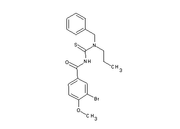 N-{[benzyl(propyl)amino]carbonothioyl}-3-bromo-4-methoxybenzamide