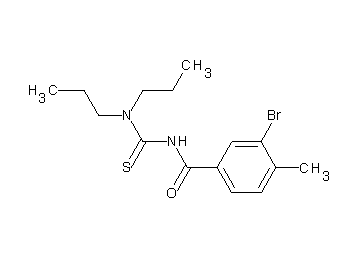 3-bromo-N-[(dipropylamino)carbonothioyl]-4-methylbenzamide