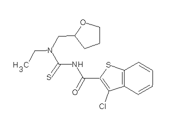 3-chloro-N-{[ethyl(tetrahydro-2-furanylmethyl)amino]carbonothioyl}-1-benzothiophene-2-carboxamide