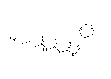 N-{[(4-phenyl-1,3-thiazol-2-yl)amino]carbonothioyl}pentanamide