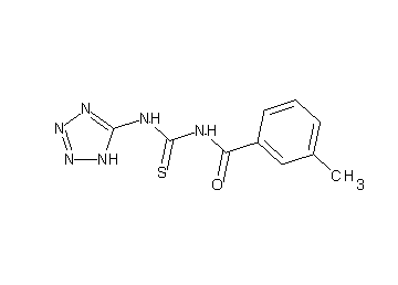 3-methyl-N-[(1H-tetrazol-5-ylamino)carbonothioyl]benzamide