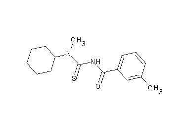 N-{[cyclohexyl(methyl)amino]carbonothioyl}-3-methylbenzamide