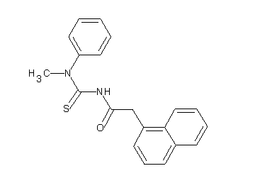 N-{[methyl(phenyl)amino]carbonothioyl}-2-(1-naphthyl)acetamide