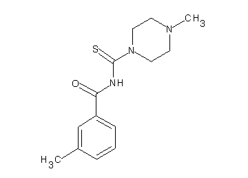 3-methyl-N-[(4-methyl-1-piperazinyl)carbonothioyl]benzamide