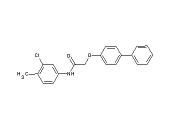 2-(4-biphenylyloxy)-N-(3-chloro-4-methylphenyl)acetamide