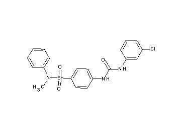 4-({[(3-chlorophenyl)amino]carbonyl}amino)-N-methyl-N-phenylbenzenesulfonamide