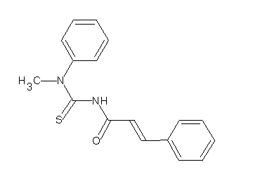 N-{[methyl(phenyl)amino]carbonothioyl}-3-phenylacrylamide