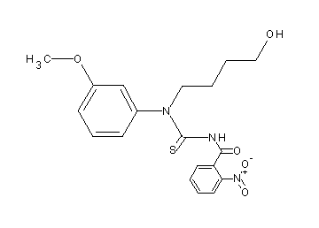 N-{[(4-hydroxybutyl)(3-methoxyphenyl)amino]carbonothioyl}-2-nitrobenzamide