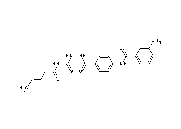 3-methyl-N-[4-({2-[(pentanoylamino)carbonothioyl]hydrazino}carbonyl)phenyl]benzamide