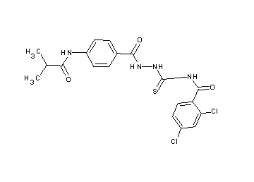 2,4-dichloro-N-({2-[4-(isobutyrylamino)benzoyl]hydrazino}carbonothioyl)benzamide