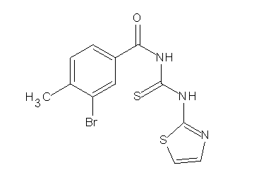 3-bromo-4-methyl-N-[(1,3-thiazol-2-ylamino)carbonothioyl]benzamide