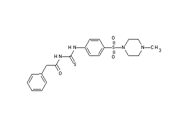 N-[({4-[(4-methyl-1-piperazinyl)sulfonyl]phenyl}amino)carbonothioyl]-2-phenylacetamide