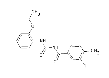 N-{[(2-ethoxyphenyl)amino]carbonothioyl}-3-iodo-4-methylbenzamide