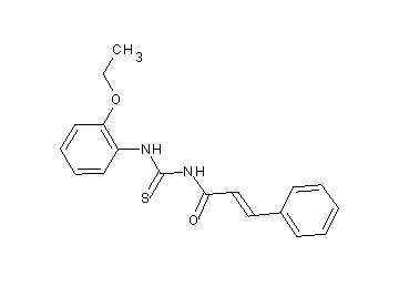 N-{[(2-ethoxyphenyl)amino]carbonothioyl}-3-phenylacrylamide