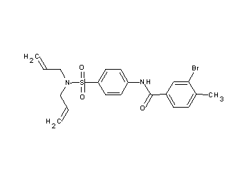 3-bromo-N-{4-[(diallylamino)sulfonyl]phenyl}-4-methylbenzamide