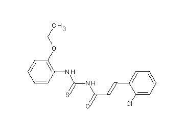 3-(2-chlorophenyl)-N-{[(2-ethoxyphenyl)amino]carbonothioyl}acrylamide