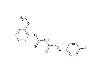 3-(4-fluorophenyl)-N-{[(2-methoxyphenyl)amino]carbonothioyl}acrylamide